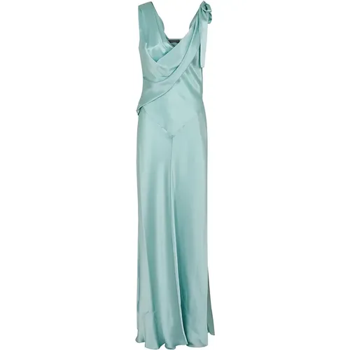 Azzurro Dress - Elegant and Stylish , female, Sizes: XS, S - alberta ferretti - Modalova