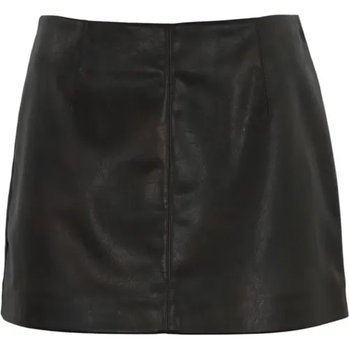 Leather Mini Skirt , female, Sizes: XS, S - pinko - Modalova