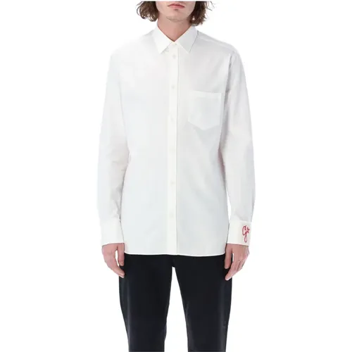 Cotton Alvise Regular Shirt , male, Sizes: M - Golden Goose - Modalova