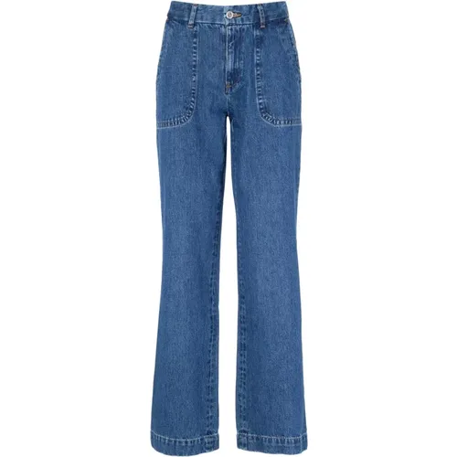 Seaside Gewaschene Indigo Jeans , Damen, Größe: W27 - A.P.C. - Modalova