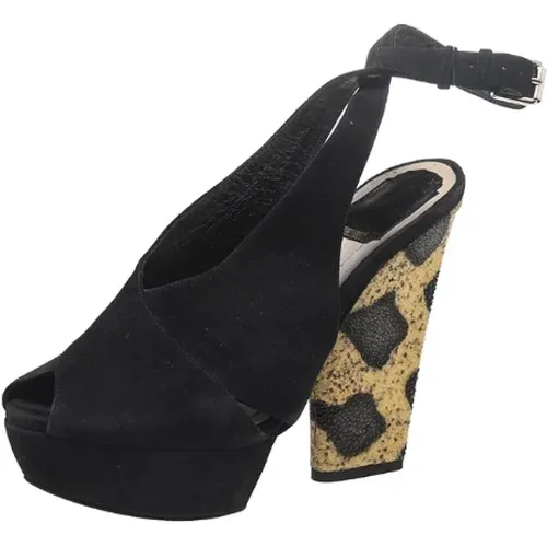 Pre-owned Suede sandals , female, Sizes: 4 1/2 UK - Dior Vintage - Modalova