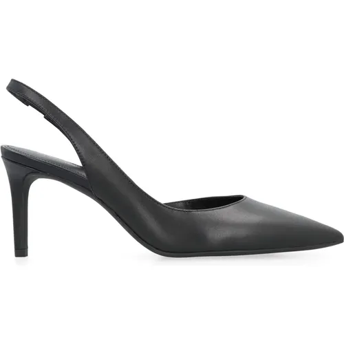 Spitz Zulaufende Leder Slingback Stiletto Pumps - Michael Kors - Modalova