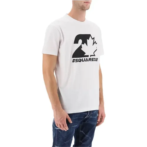 Kurzarm Fantasy T-Shirt , Herren, Größe: XL - Dsquared2 - Modalova