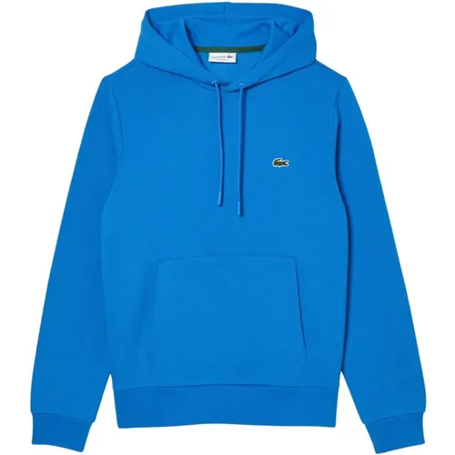 SIY Blu/Azzurro Sweatshirt , Herren, Größe: L - Lacoste - Modalova