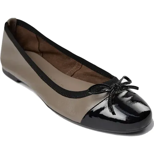 Ballerina Shoes with Bow Detail Dark Sand , female, Sizes: 6 UK, 4 UK, 7 UK, 5 UK - Sofie Schnoor - Modalova