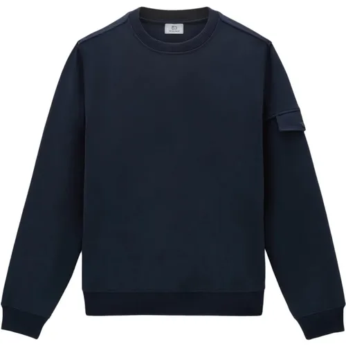 Light Fleece Sweatshirt, Men`s Stylish Comfort , male, Sizes: 2XL - Woolrich - Modalova