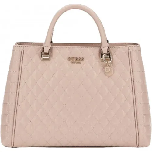 Rechteckige Handtasche in Rosé-Taupe , Damen, Größe: ONE Size - Guess - Modalova