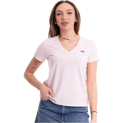 Levi's, Perfektes V-Ausschnitt Damen T-Shirt , Damen, Größe: XS - Levis - Modalova
