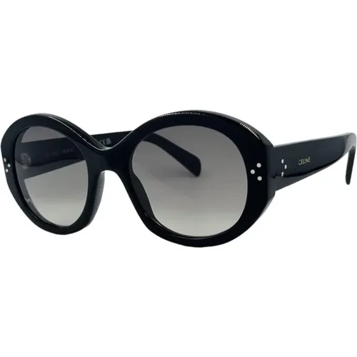 Retro Oval Sonnenbrille mit ikonischen Punkten , Damen, Größe: ONE Size - Celine - Modalova