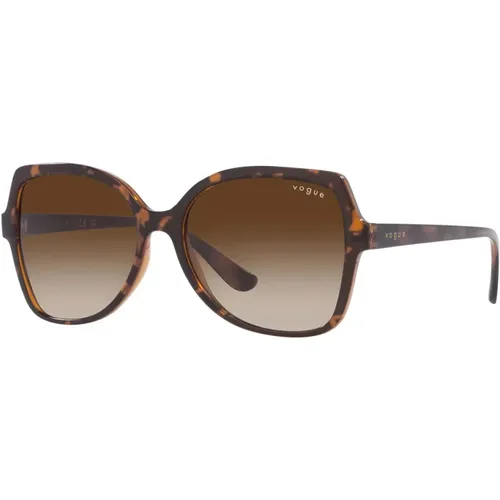 Butterfly Sunglasses Smoked Lenses , female, Sizes: 56 MM - Vogue - Modalova