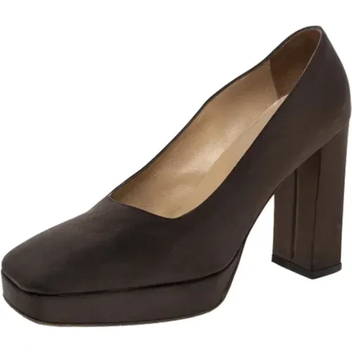 Pre-owned Fabric heels , female, Sizes: 4 1/2 UK - Sergio Rossi Pre-owned - Modalova