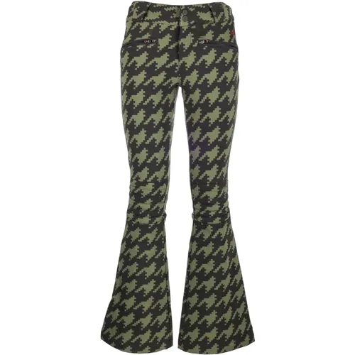 Printed Ski Pants with Zip Pockets , female, Sizes: XS - Perfect Moment - Modalova
