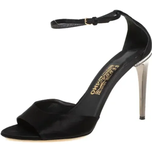 Pre-owned Satin sandals , Damen, Größe: 40 EU - Salvatore Ferragamo Pre-owned - Modalova