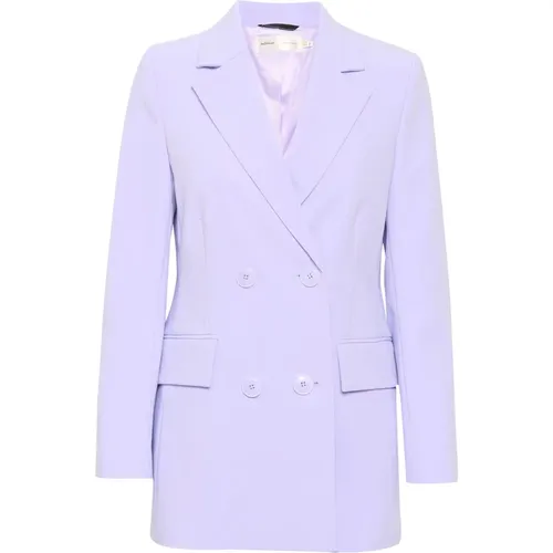 Lavender Blazer with Classic Collar and Flap Pockets , female, Sizes: 3XL, M - InWear - Modalova