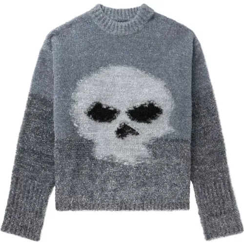 Glitter Skull Intarsia Sweater ERL - ERL - Modalova