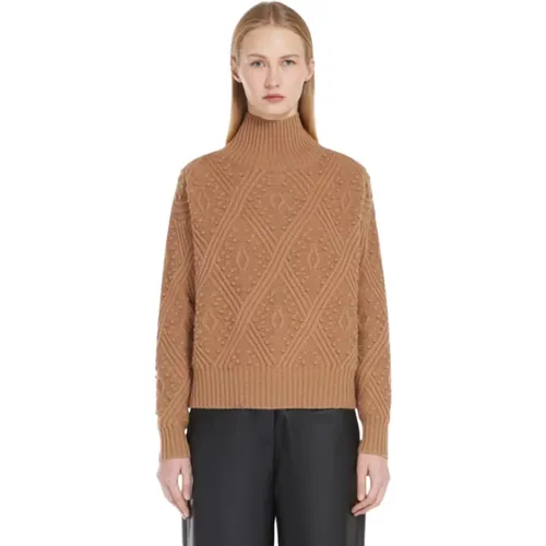 Argyle Cashmere Blend Pullover - Max Mara - Modalova