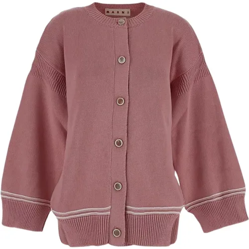 Baumwoll-Cardigan , Damen, Größe: 2XS - Marni - Modalova