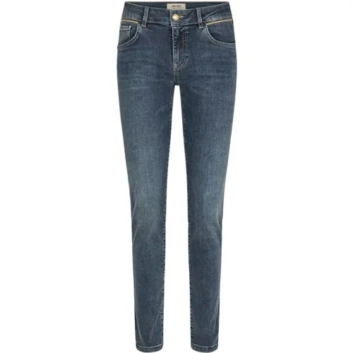 Schmal geschnittene Jeans , Damen, Größe: W25 - MOS MOSH - Modalova