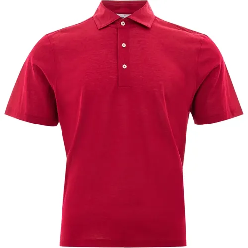 Rotes Piqué Polo-Shirt Gran Sasso - Gran Sasso - Modalova