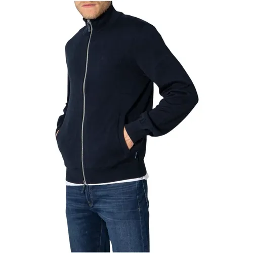 Blaue Herren Strickware , Herren, Größe: M - Armani Exchange - Modalova