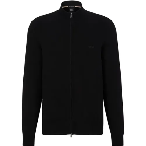 Versatile Regular Fit Sweater with Zip , male, Sizes: L, XL - Hugo Boss - Modalova