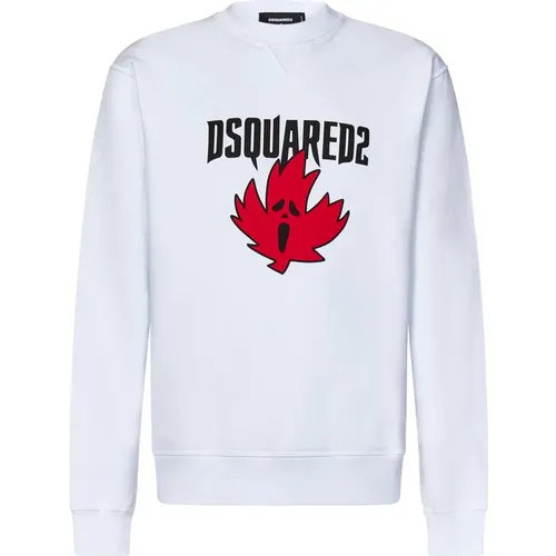 Horror Maple Leaf Cool Fit Sweatshirt , Herren, Größe: S - Dsquared2 - Modalova