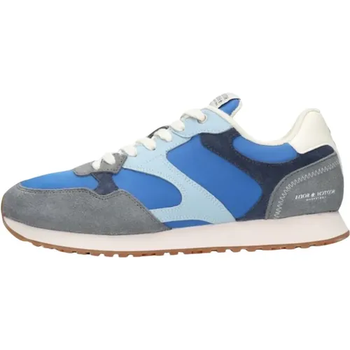 Blaue Low-Top-Sneakers Cleave 1a , Herren, Größe: 41 EU - Scotch & Soda - Modalova