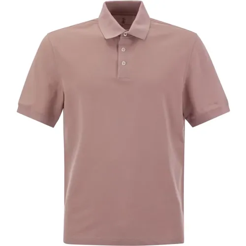 Polo-Shirt aus Baumwoll-Jersey , Herren, Größe: XL - BRUNELLO CUCINELLI - Modalova