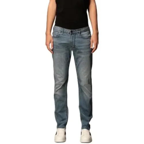 Denim Washed 5-Pocket Jeans , male, Sizes: W32 - Emporio Armani - Modalova