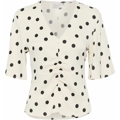 Dottiagz P Blouse Black Dot , female, Sizes: S, L - Gestuz - Modalova