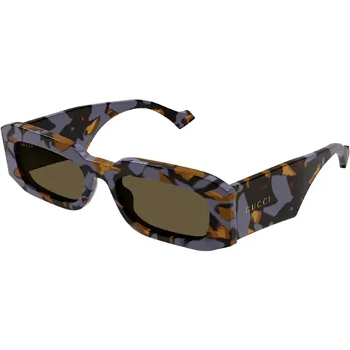 Braune Sonnenbrille für Frauen , Damen, Größe: 54 MM - Gucci - Modalova