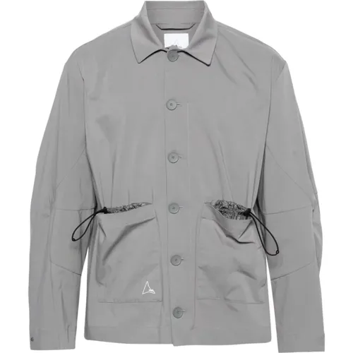 Workwear Style Shirt Jacket with Pockets , male, Sizes: M, L - ROA - Modalova