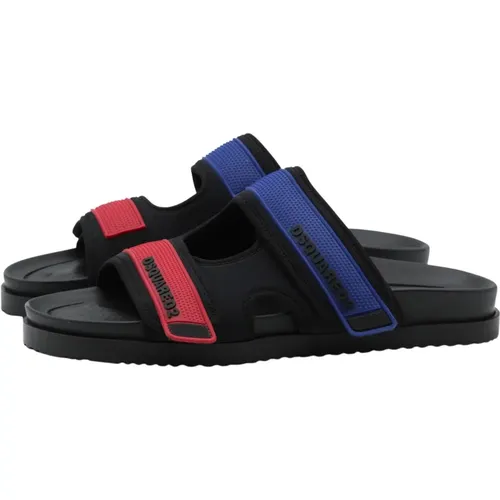 Sliders , male, Sizes: 9 UK, 10 UK, 7 UK, 12 UK, 11 UK, 8 UK - Dsquared2 - Modalova