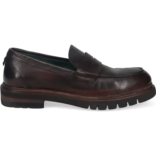 Leather Moccasin Shoes , male, Sizes: 9 UK, 7 UK, 8 UK, 8 1/2 UK, 7 1/2 UK - Calpierre - Modalova