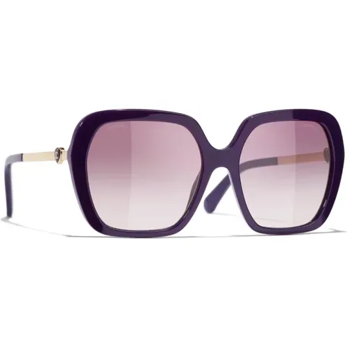Authentic Sunglasses - Model 5521 , unisex, Sizes: 52 MM - Chanel - Modalova