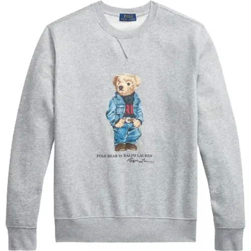 Bärenmotiv Sweatshirt , Herren, Größe: XL - Polo Ralph Lauren - Modalova
