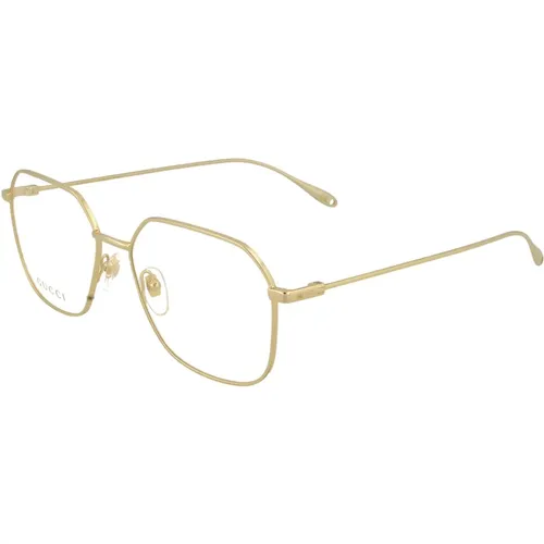 Brille,Brille Gg1032O 005 gold gold transparent,Silberne Brillengestelle - Gucci - Modalova