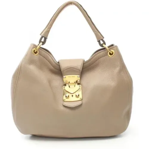 Pre-owned Leder schultertasche - Miu Miu Pre-owned - Modalova