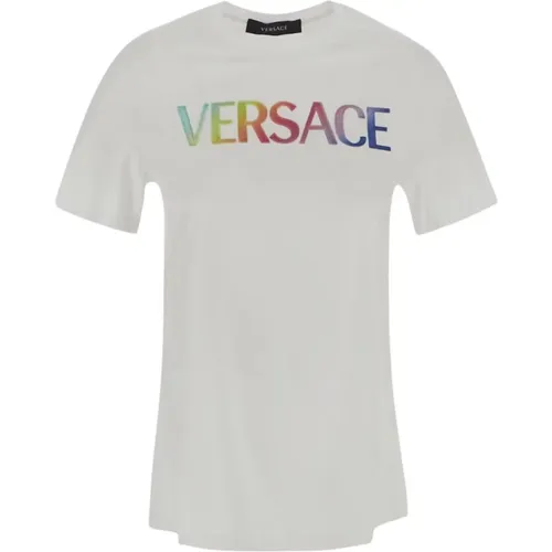 T-Shirts , Damen, Größe: 2XS - Versace - Modalova