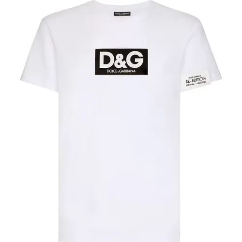 Weißes T-Shirt für Männer - Dolce & Gabbana - Modalova