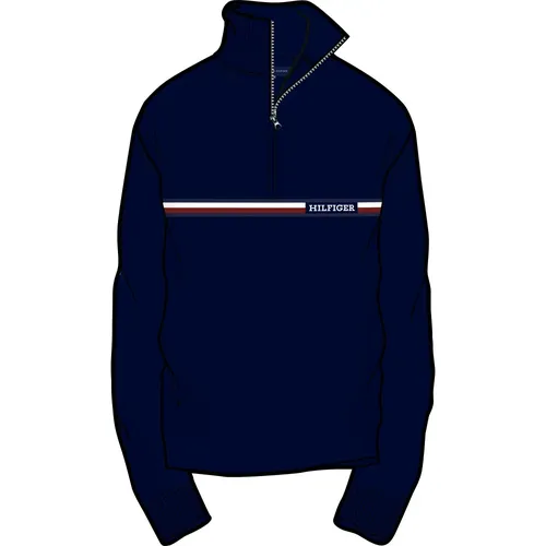 Blauer Pullover Sweatshirt , Herren, Größe: S - Tommy Hilfiger - Modalova