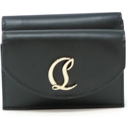 Leather Wallet Loubi54 , female, Sizes: ONE SIZE - Christian Louboutin - Modalova