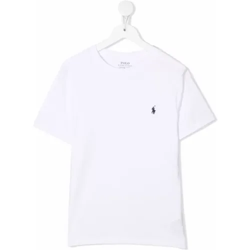 Klassisches Kinder T-Shirt aus Baumwolle - Weiß,T-Shirts - Ralph Lauren - Modalova