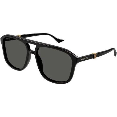Schwarz Graue Sonnenbrille Gg1494S 001 - Gucci - Modalova