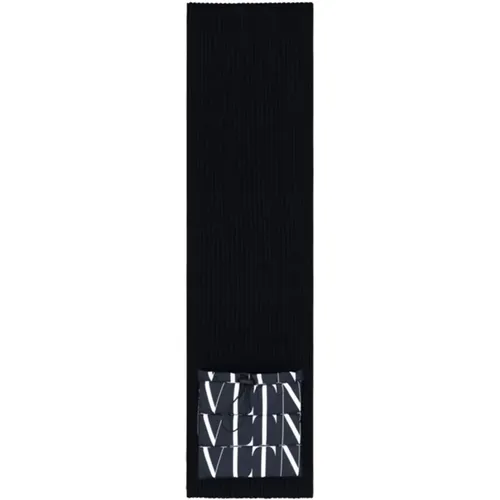Wool Logo Scarf for Men , male, Sizes: ONE SIZE - Valentino - Modalova