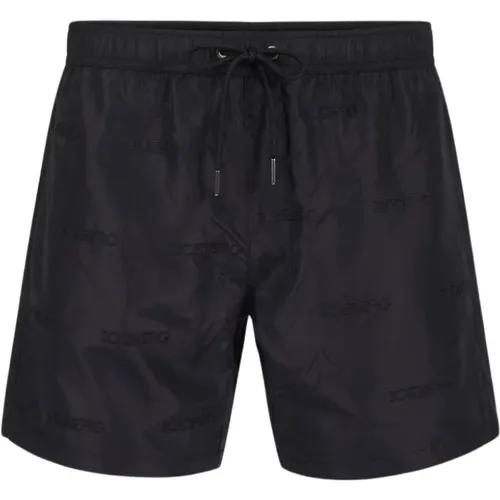 Swimshort All Over Logo , male, Sizes: XL, M, L, 2XL, S - Iceberg - Modalova