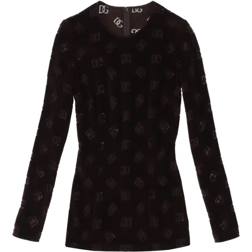 Long Sleeve Tops , Damen, Größe: S - Dolce & Gabbana - Modalova