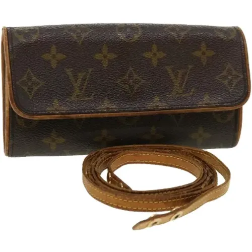 Pre-owned Beige Macadam Canvas Shoulder Bag , unisex, Sizes: ONE SIZE - Louis Vuitton Vintage - Modalova