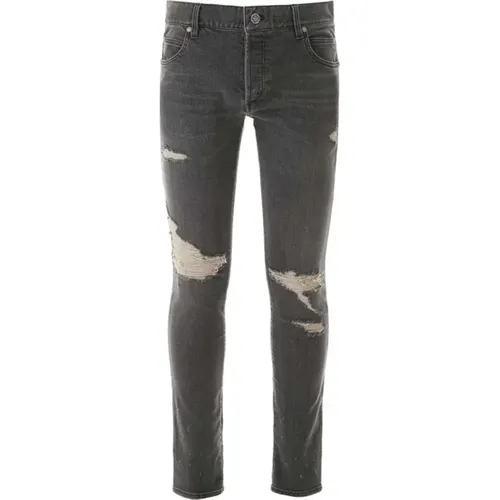 Urban Rock Denim Jeans , male, Sizes: W32 - Balmain - Modalova