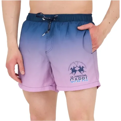 Herren Boxer Badehose Print , Herren, Größe: L - LA MARTINA - Modalova